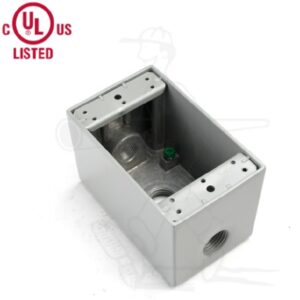 Caja condulet Rectangular 4"x 2" 3 salidas de 1" PST