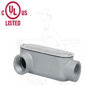 Caja condulet ovalada de aluminio tipo LR de 1" PST