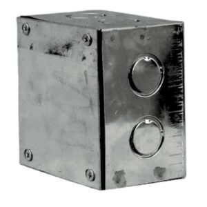 Caja de pase galvanizada 4"x 4"x 3" 1/16 ( 1.5 mm )