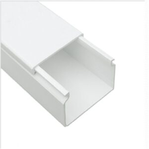 Canaletas cerrada blanca de pvc 100 x 60 mm x 2mts con adhesivo
