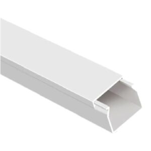 Canaletas decorativa cerrada blanca de pvc 10x10 mm x 2mts con adhesivo