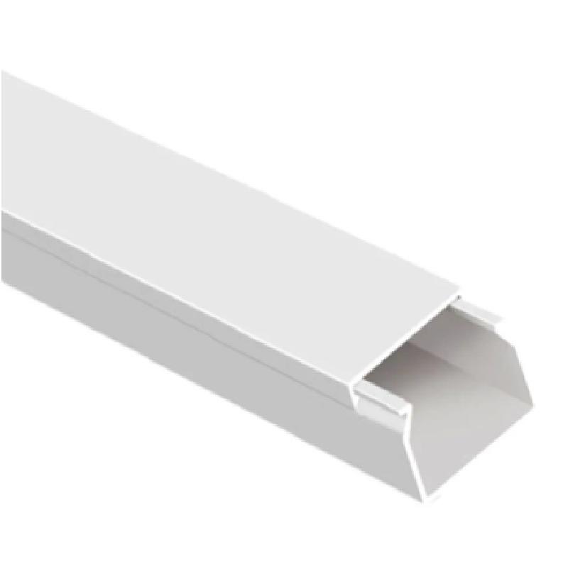 Canaletas decorativa cerrada blanca de pvc 10x10 mm x 2mts con adhesivo