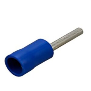 Terminal tipo pin azul 1.5 - 2.5 mm2,  16-14 awg bolsa x 100 und