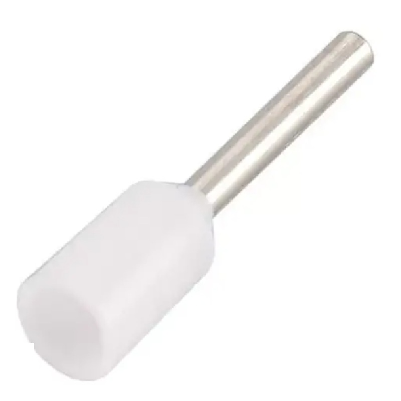 Terminal sobremoldeado blanco 0.75 mm2, 20 awg bolsa x 100 und