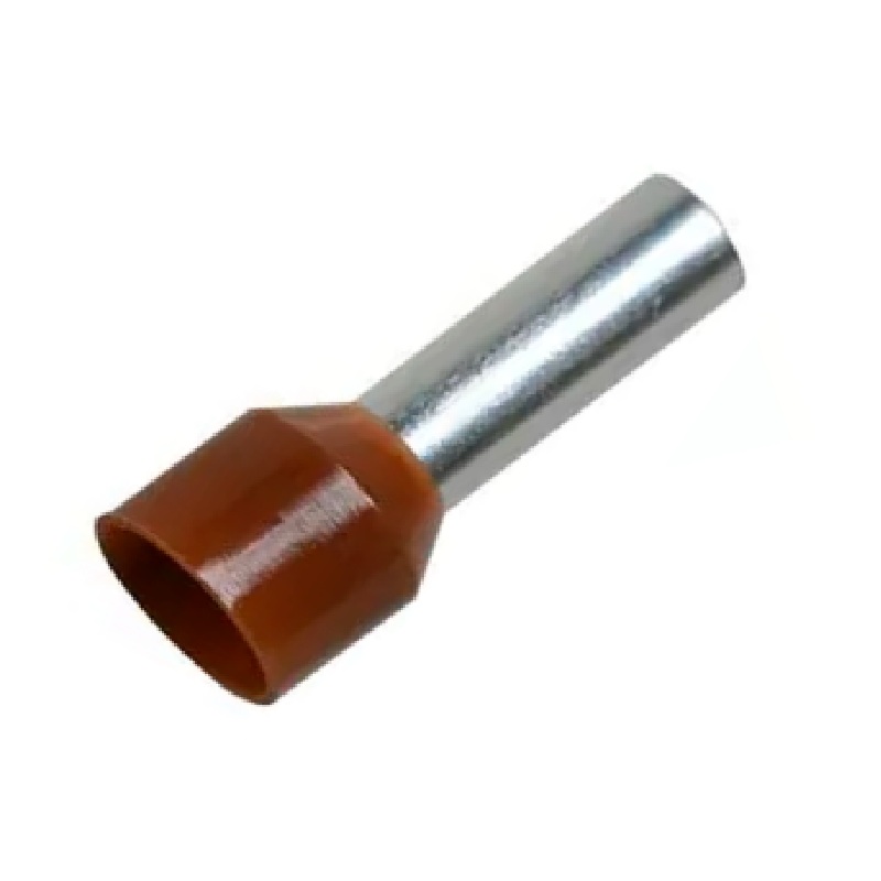 Terminal sobremoldeado marron 25 mm2 4 awg bolsa x 100 und