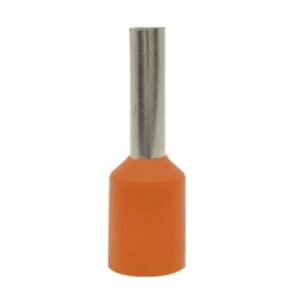 Terminal sobremoldeado naranja 0.5 mm2 22 awg bolsa x 100 und