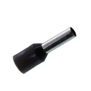 Terminal sobremoldeado negro 6 mm2 10 awg bolsa x 100 und