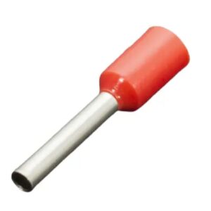 Terminal sobremoldeado rojo 1.5 mm2 16 awg bolsa x 100 und
