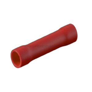 Union manguito aislado rojo 0.5 - 1.5 mm2,  22 a 16 awg bolsa x 100 und